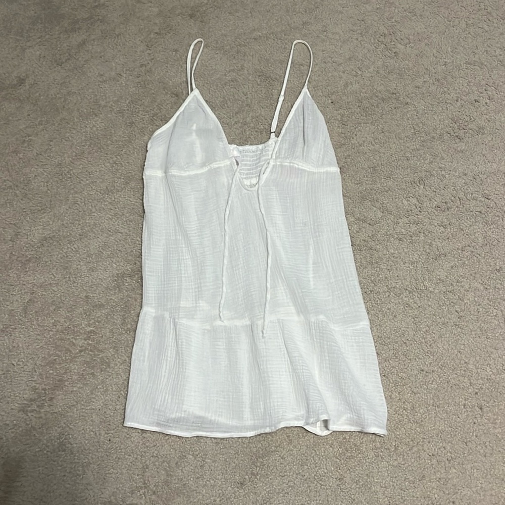 White Swimsuit Coverup (Size M)